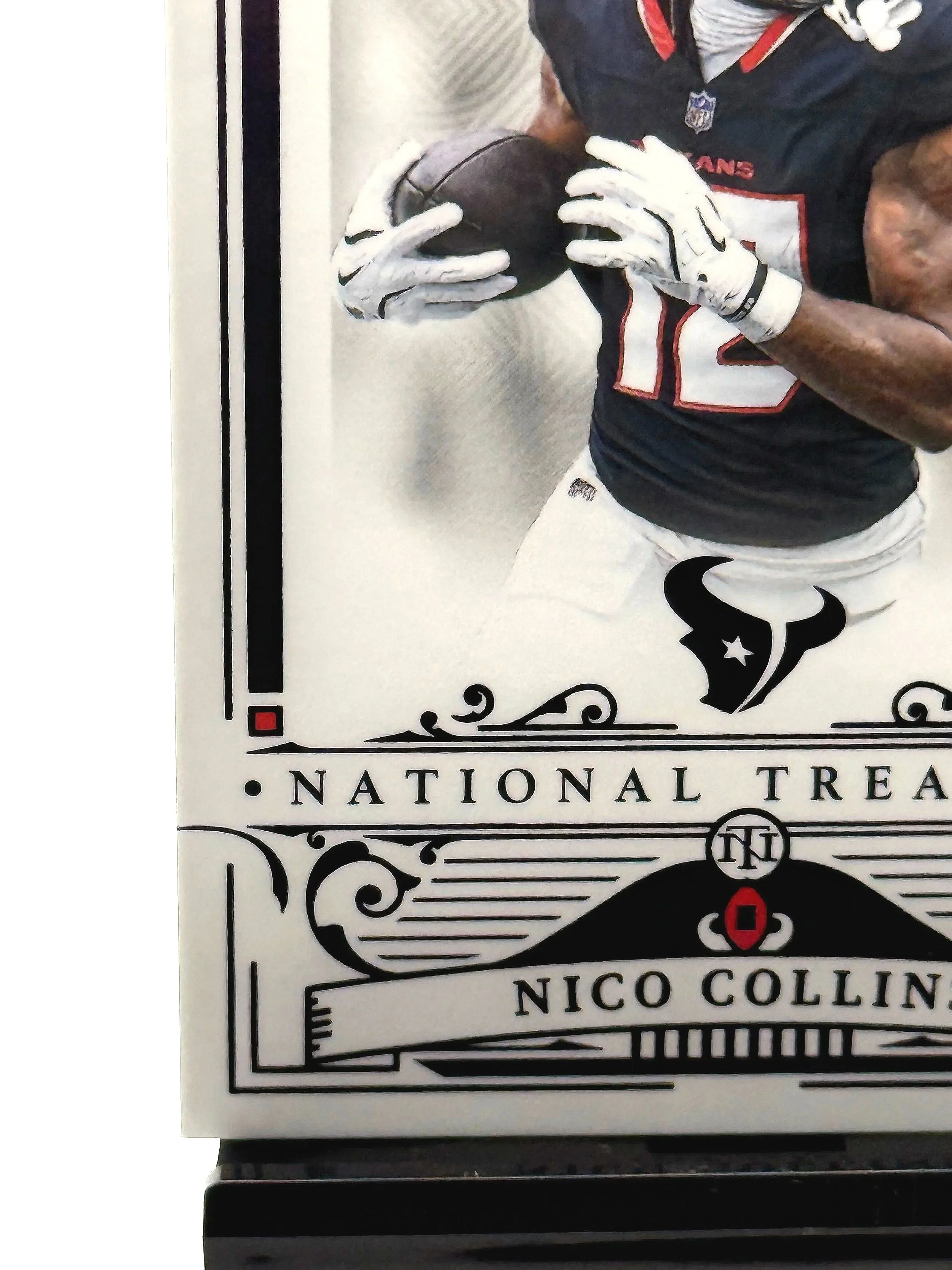 2025 National Treasures Nico Collins /75 NT #41 Texans football card bottom left corner
