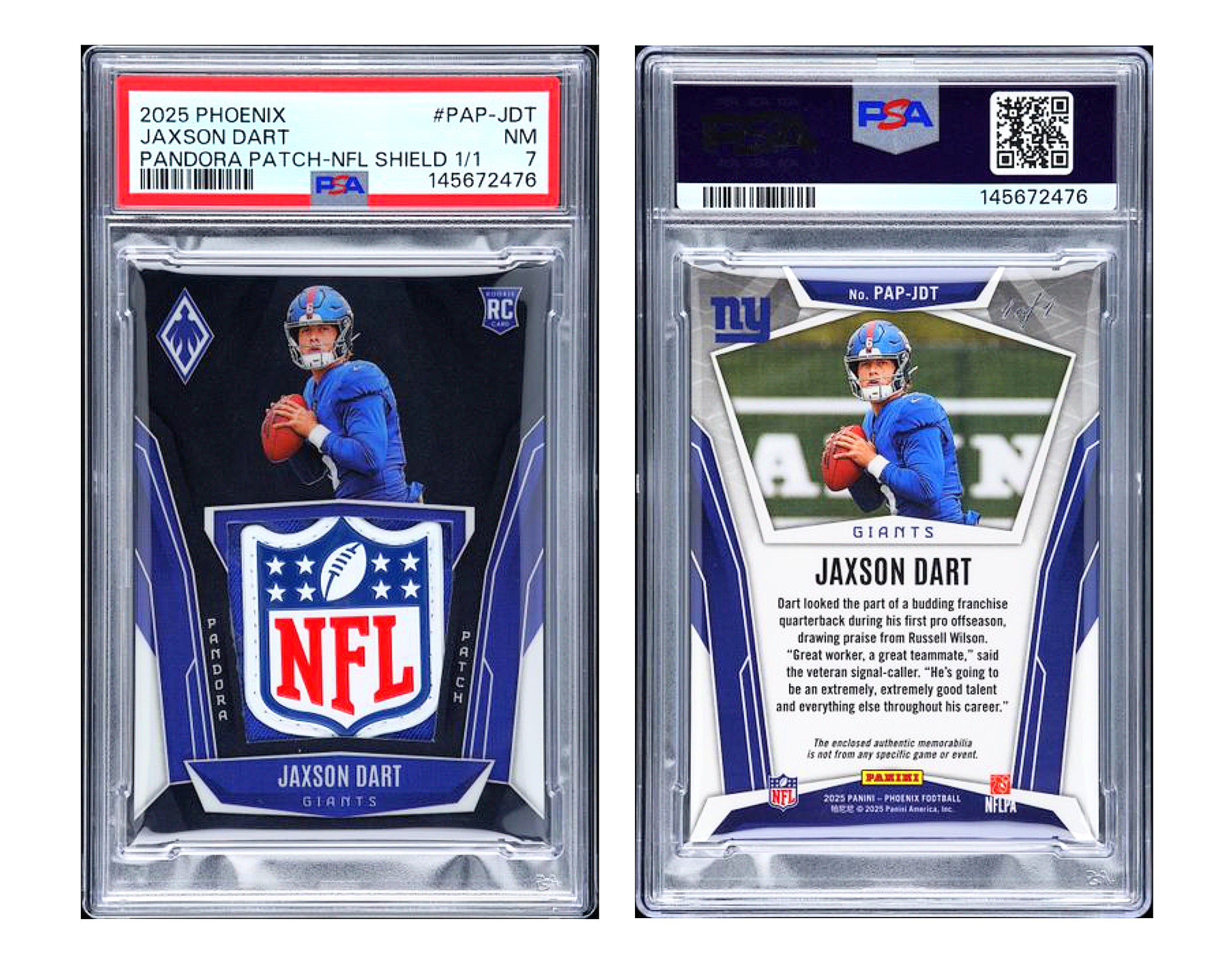 Jaxson Dart NFL Shield Cards &amp; Shield Patch Guide