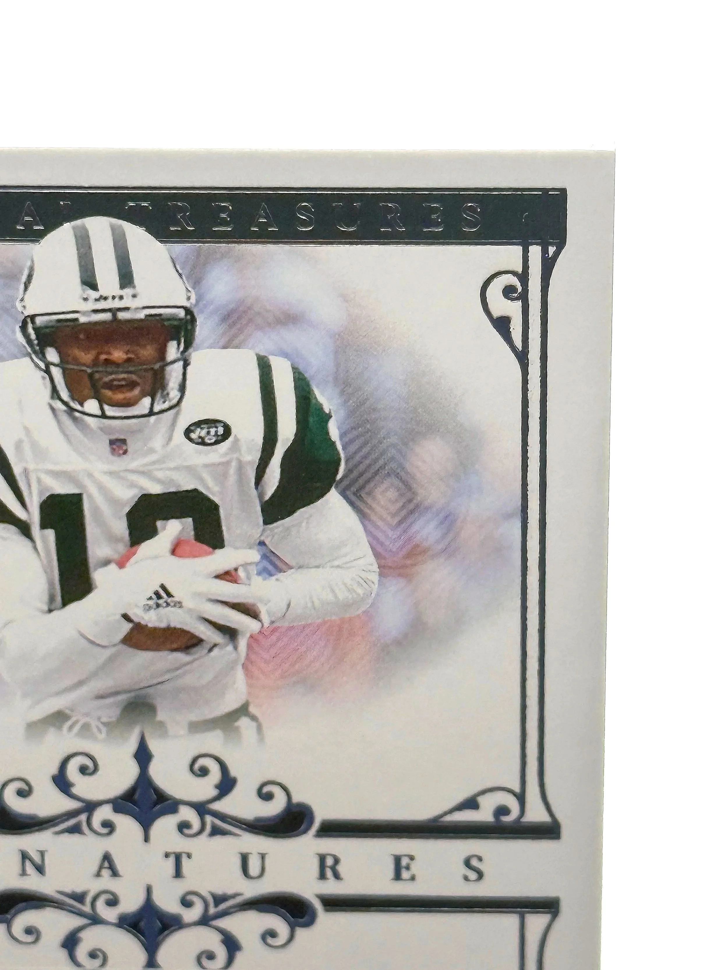 2025 National Treasures Keyshawn Johnson Signatures NT #SIG-KJN - Jets football card top right corner