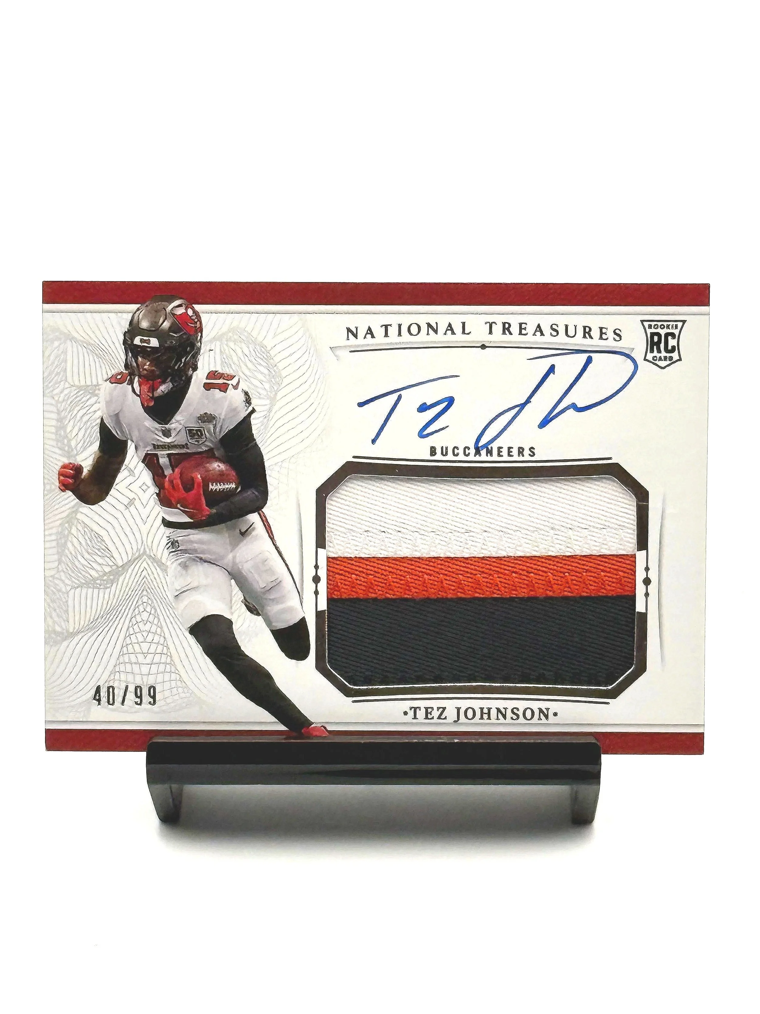 2025 National Treasures Tez Johnson Crossover Rookie Patch Auto RPA NT #CRPA-TZN