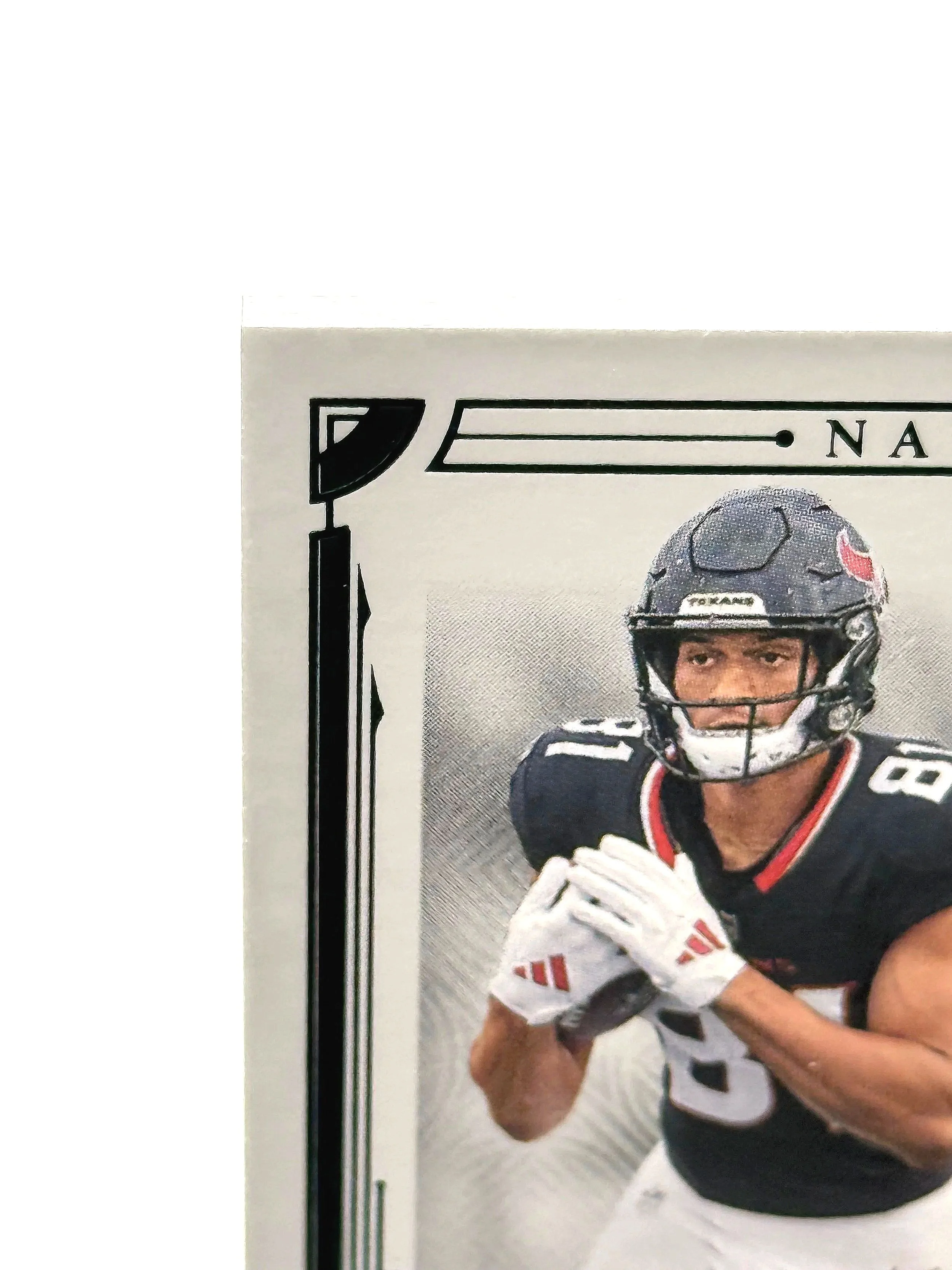 2025 National Treasures Jayden Higgins Rookie Patch Auto NT RPA #172 Texans football card top left corner