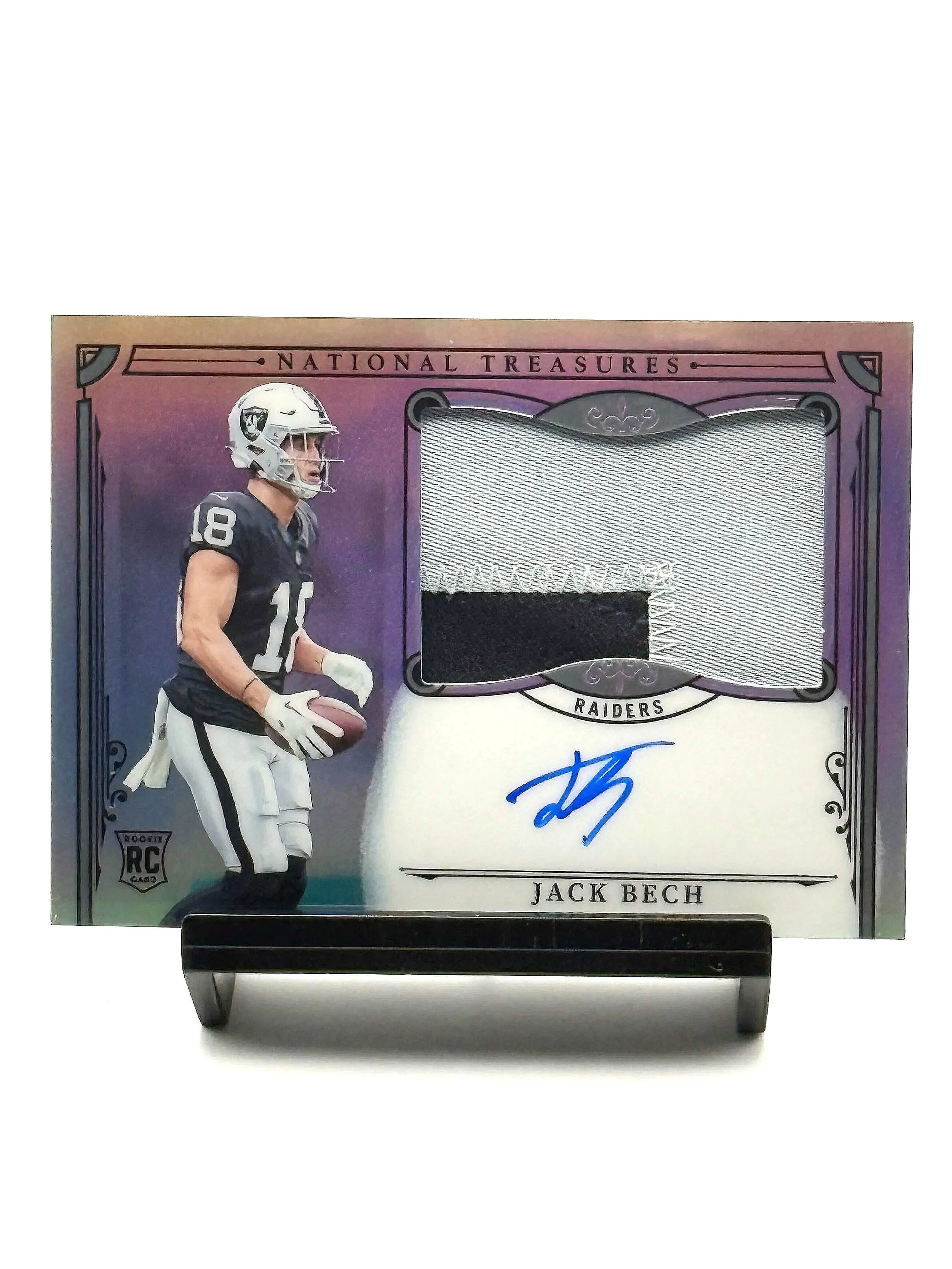 2025 National Treasures Jack Beck Prizm Rookie Patch Auto RPA /35 #177 - Raiders