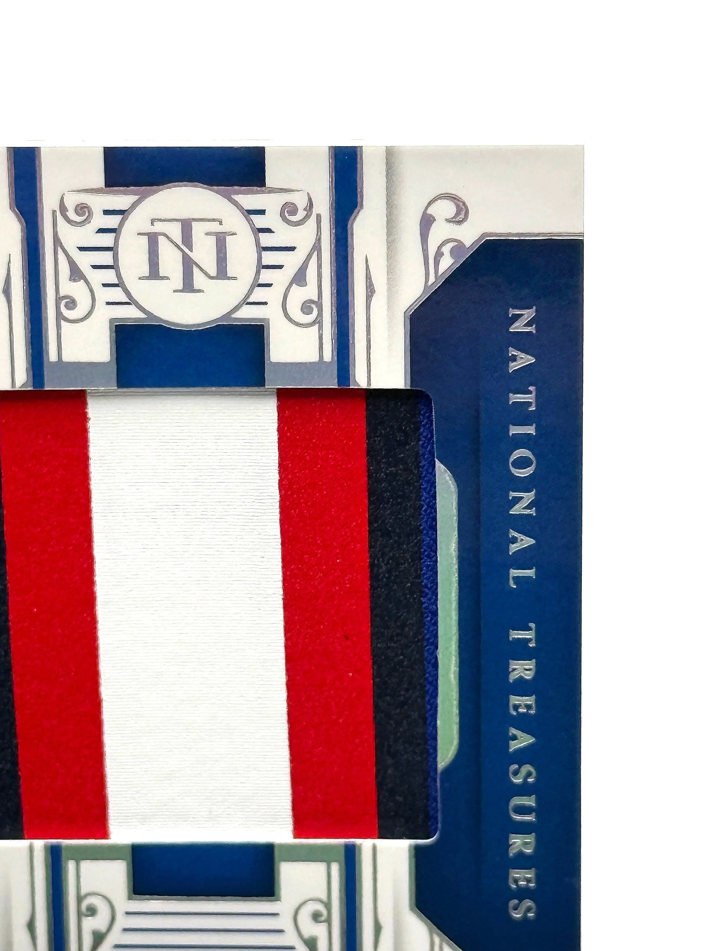 2025 Josh Allen National Treasures Patch Colossal /25 Prime Holo Silver Bills Football Card Top Right Corner