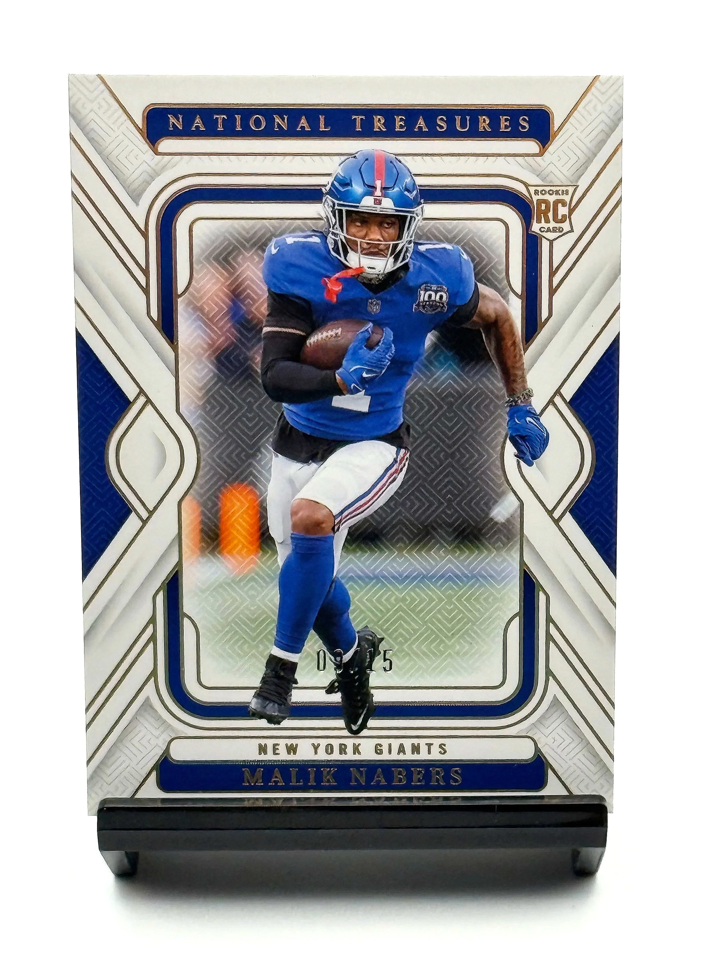2024 National Treasures Malik Nabers Holo Gold Rookie #73 /15 Giants