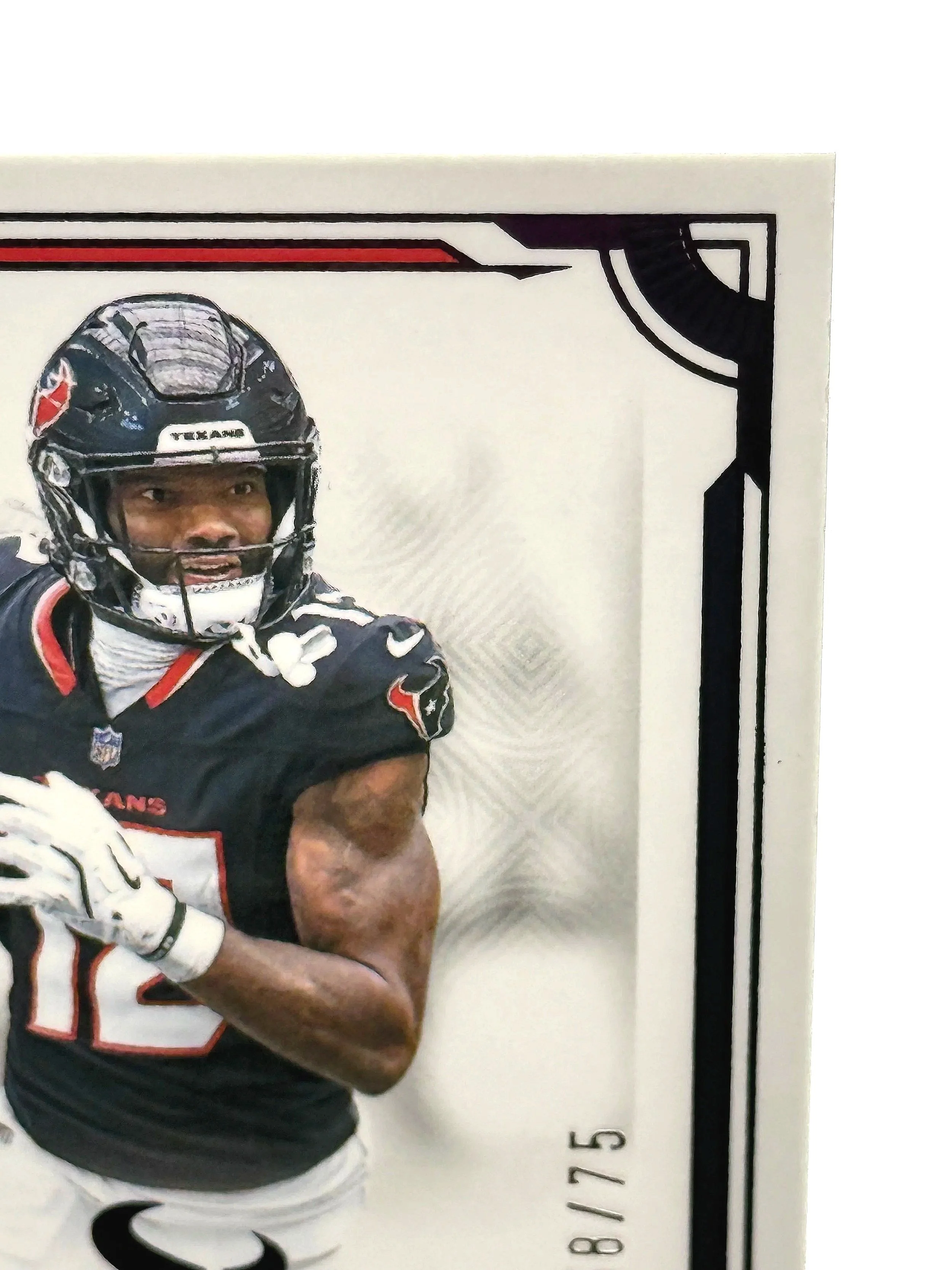 2025 National Treasures Nico Collins /75 NT #41 Texans football card top right corner