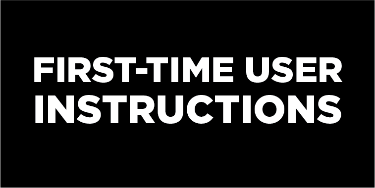 First time user button link to instructions