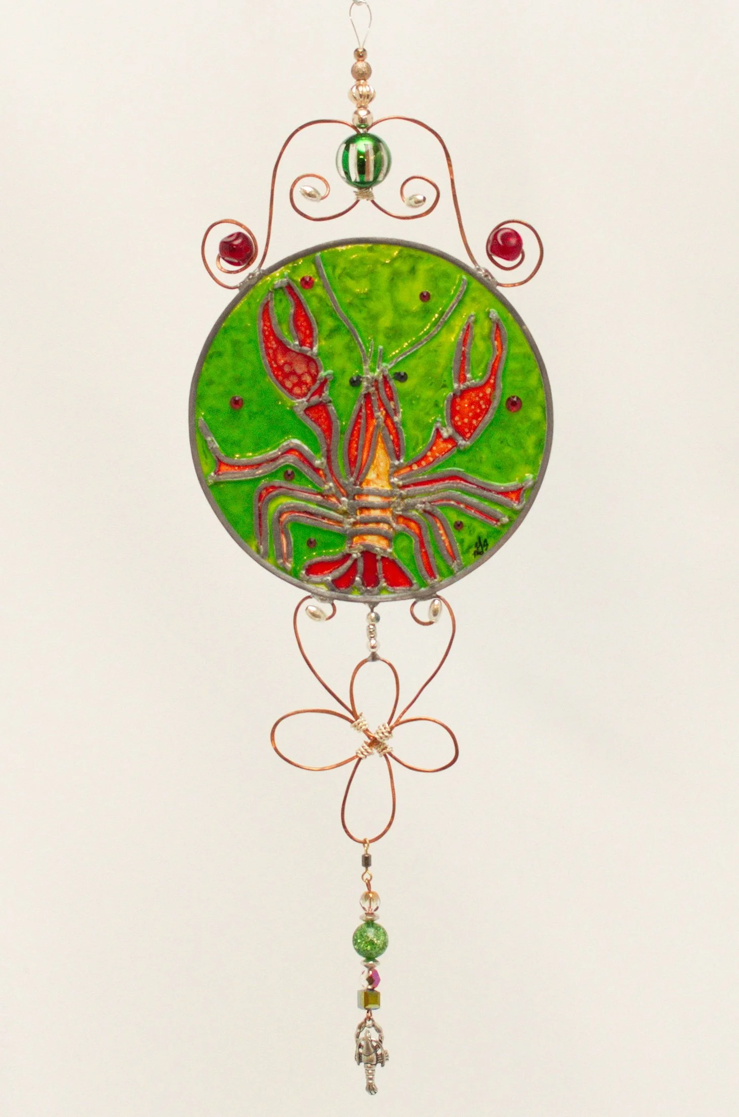 Crawfish Illusion Glass - Bayou Defender in Painted Fury