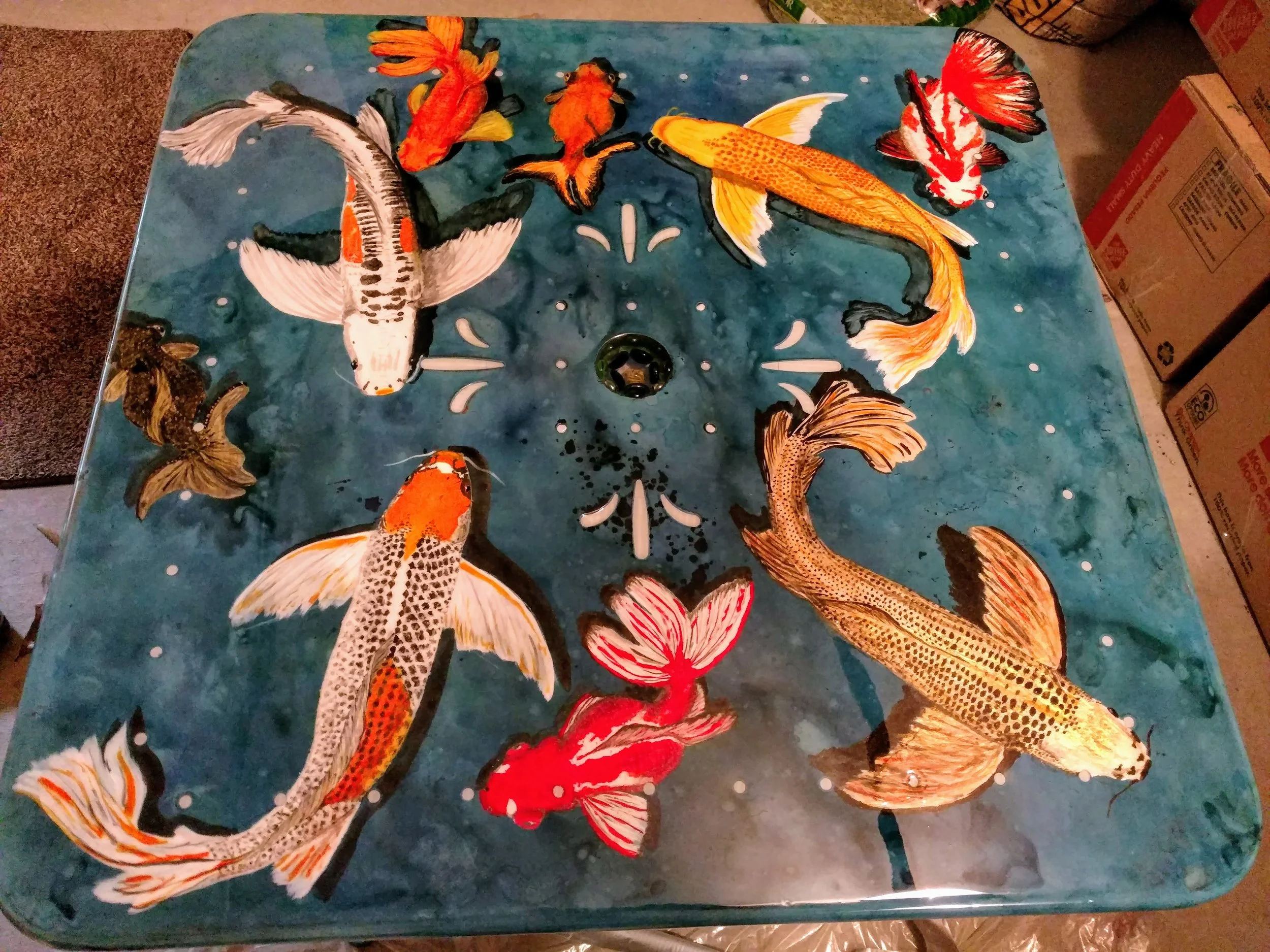Butterfly Koi Pond – A Dance of Color and Grace