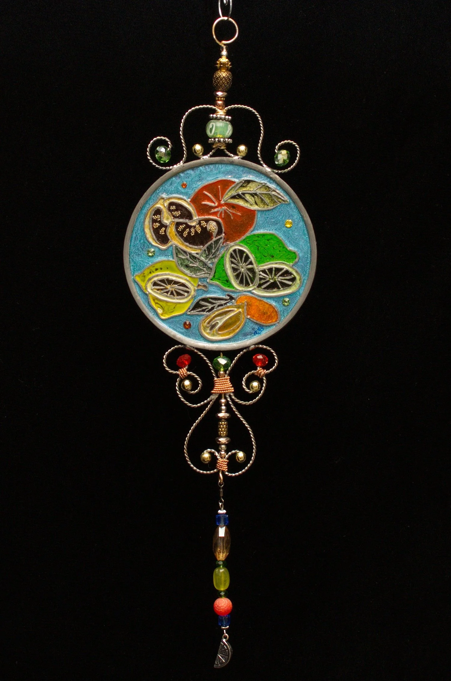 Wood Duck Illusion Glass - Pond Visitor in Painted Reeds