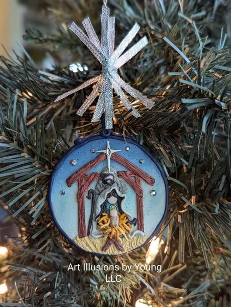 Nativity Manger Ornaments – Sacred Light of Christmas