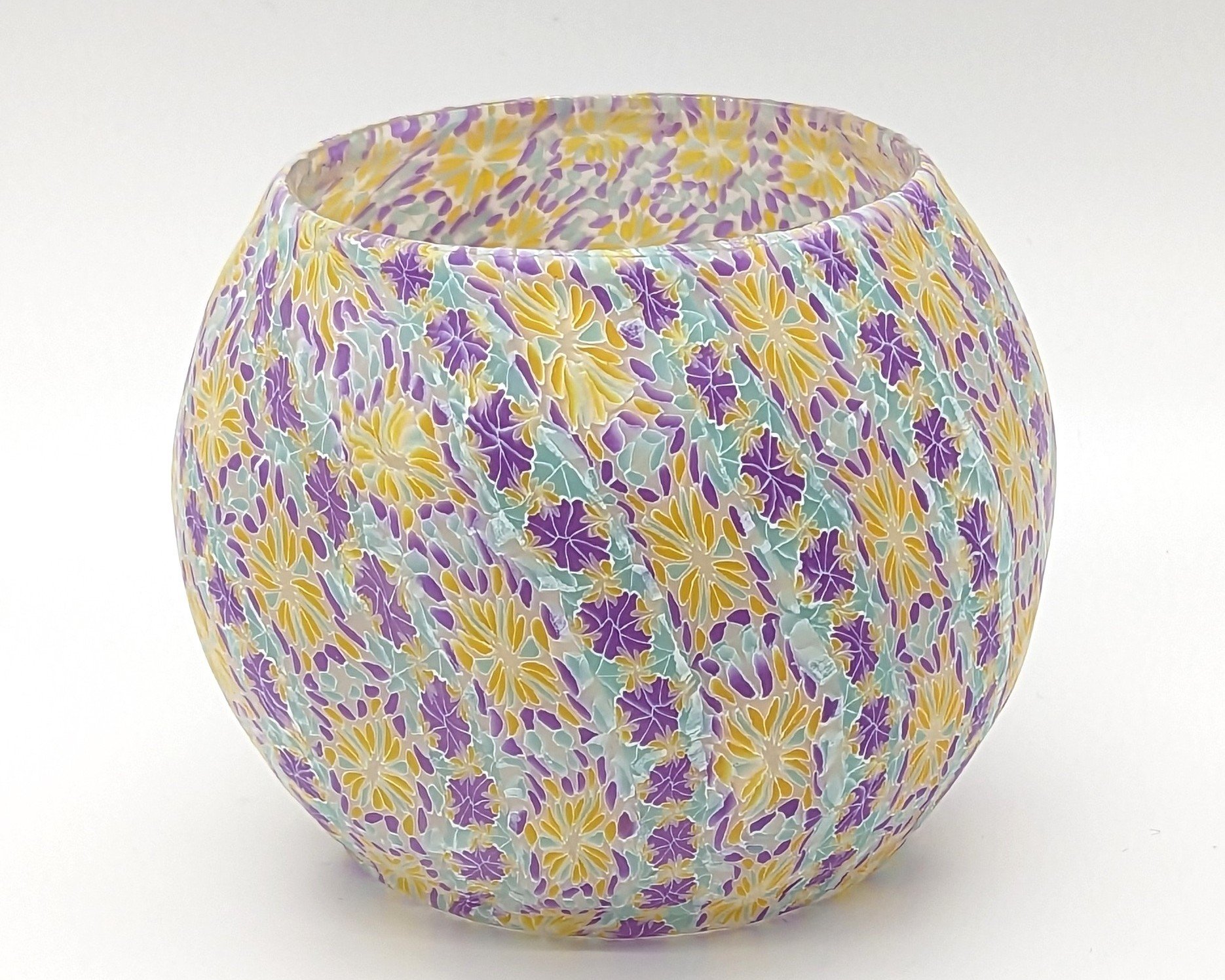 Translucent Floral Candle Holders – Glow of Light and Clay