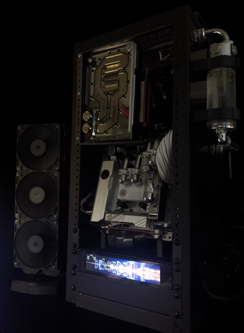 Watercooled DeskPi with External Radiator