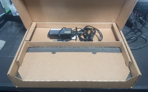 Device seated in the foam or anti static cradle