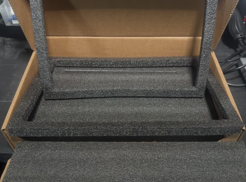 Device seated in the foam or anti static cradle