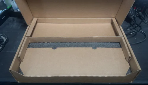 Device seated in the foam or anti static cradle