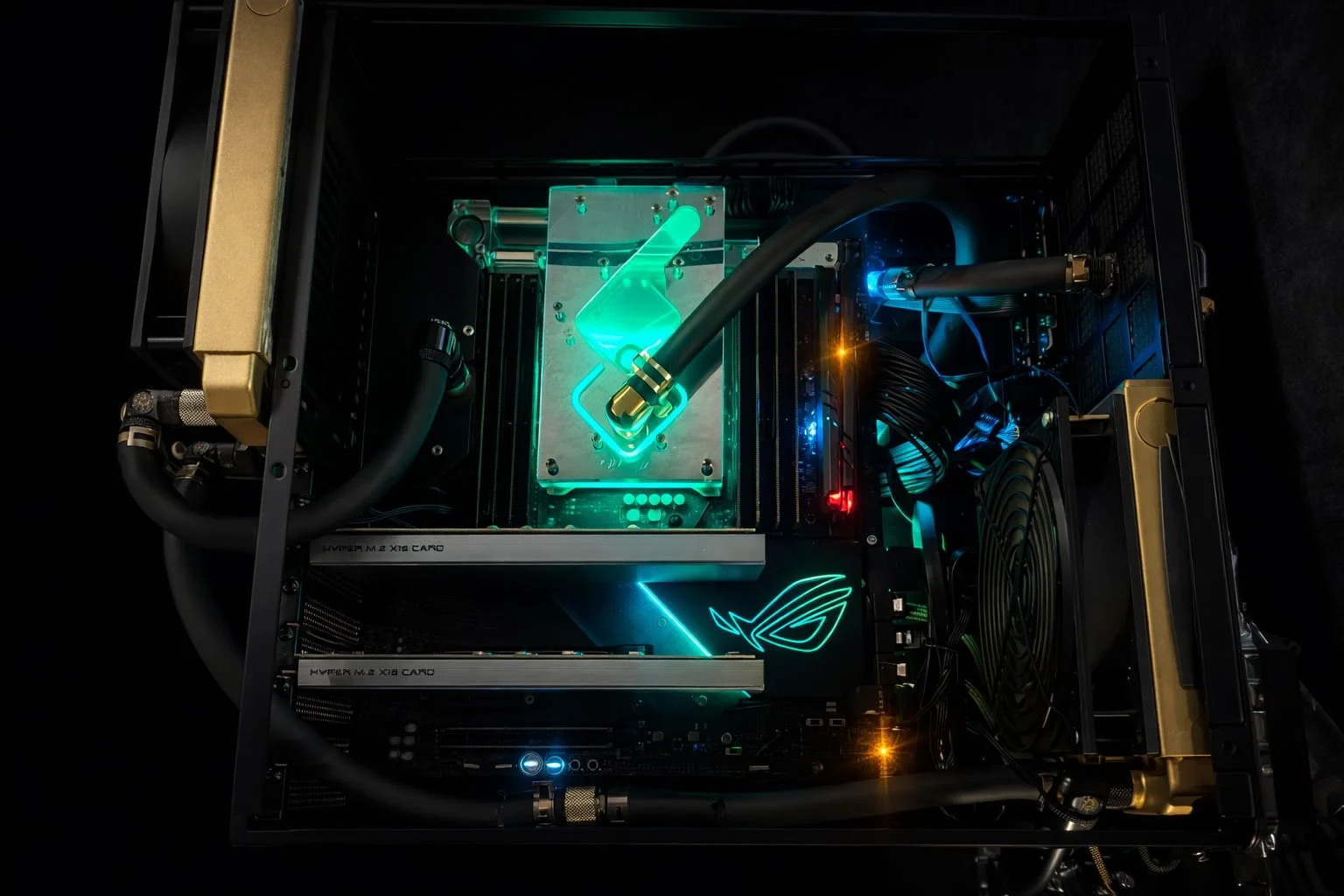 Water Cooled Server, Using x299 Motherboard custom loop water cooling service