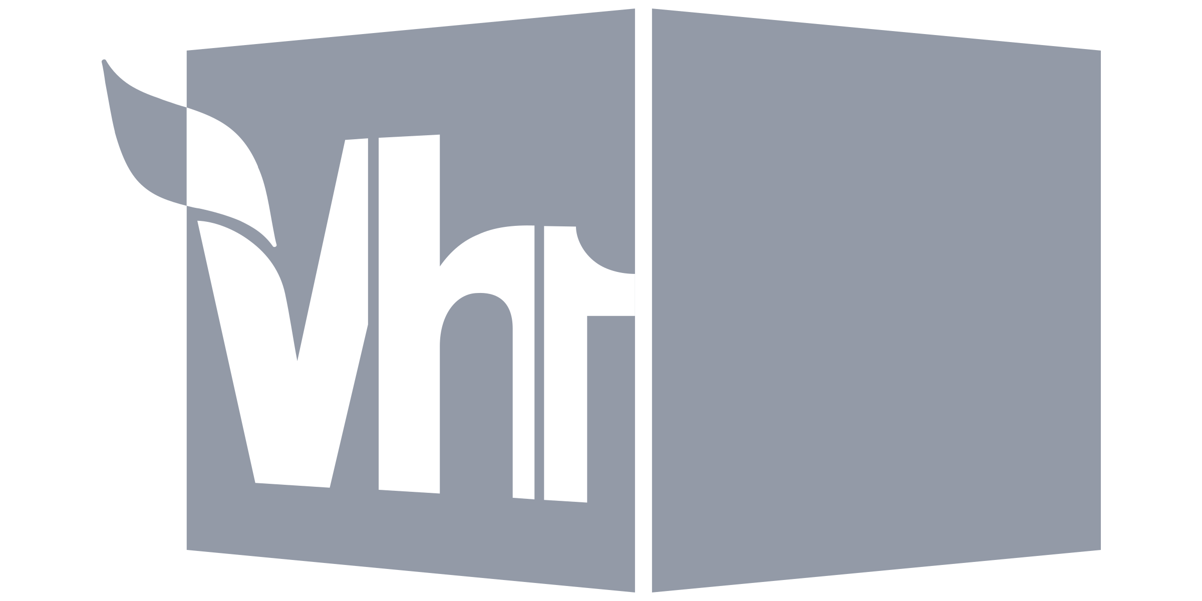 3D folded brochure or booklet with the word "Vote" in large white letters on a dark background.