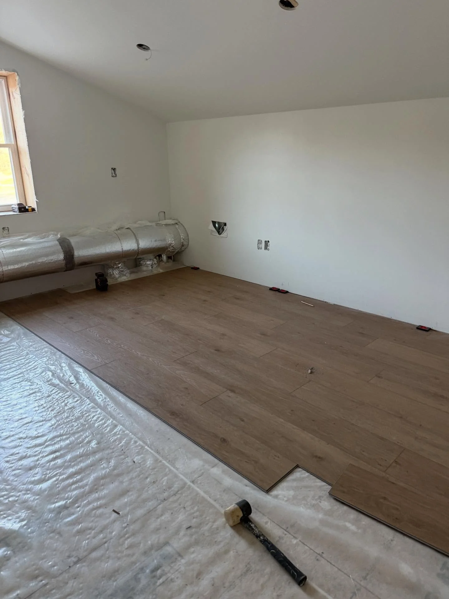 Just a few shots of the flooring before it all got protected!