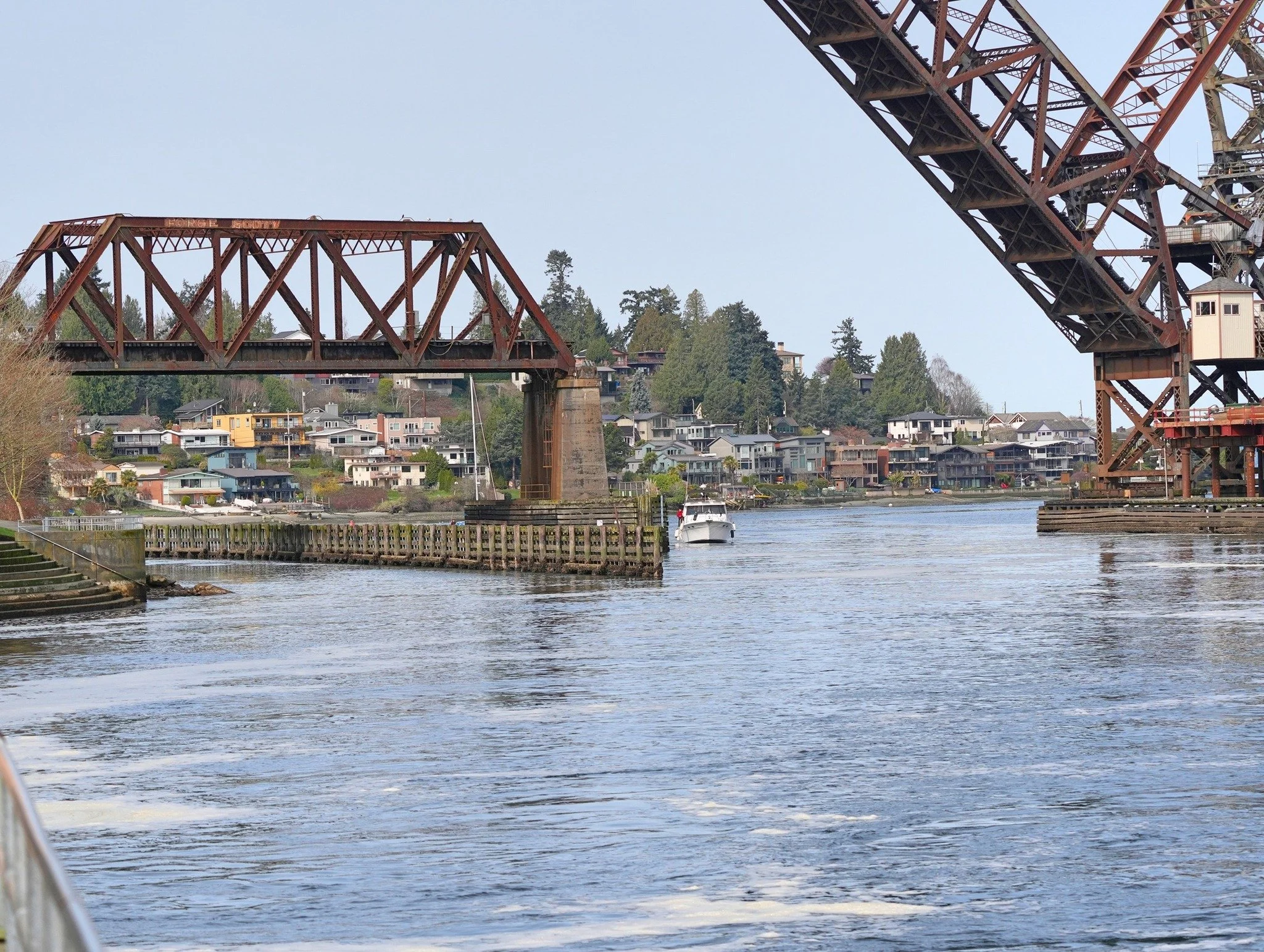 Day 74: Today's photo is of the iconic Salmon Bay Bridge in Ballard, WA. It's beautiful here no matter which way you look!