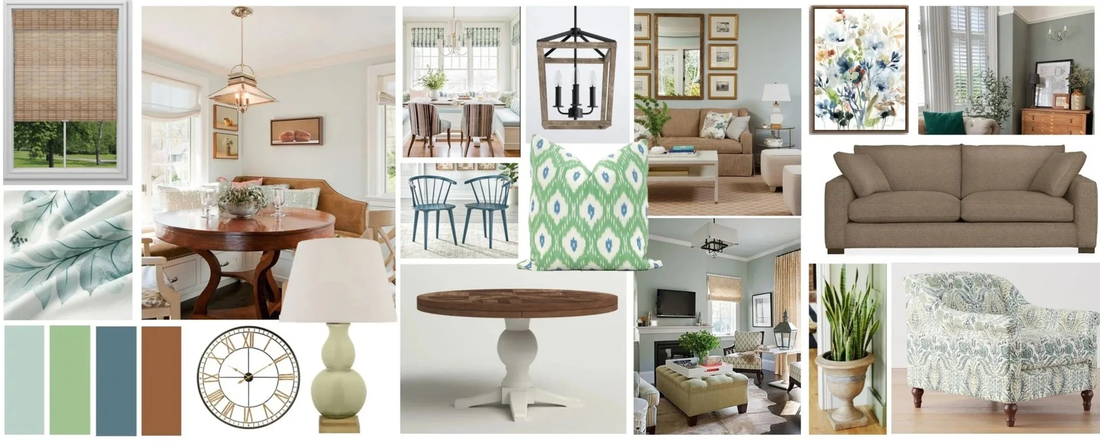 Living room redesign with balanced furniture placement, layered textures, and a comfortable gathering space.