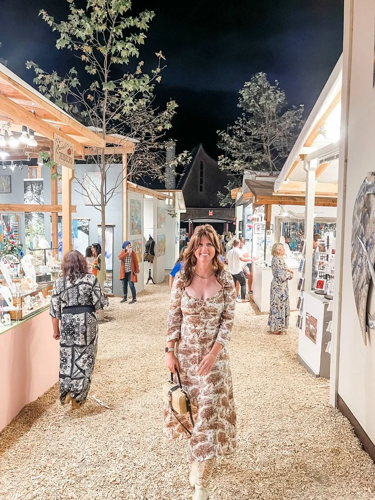 Lindsay DeLong at Sawdust Festival in Laguna Beach