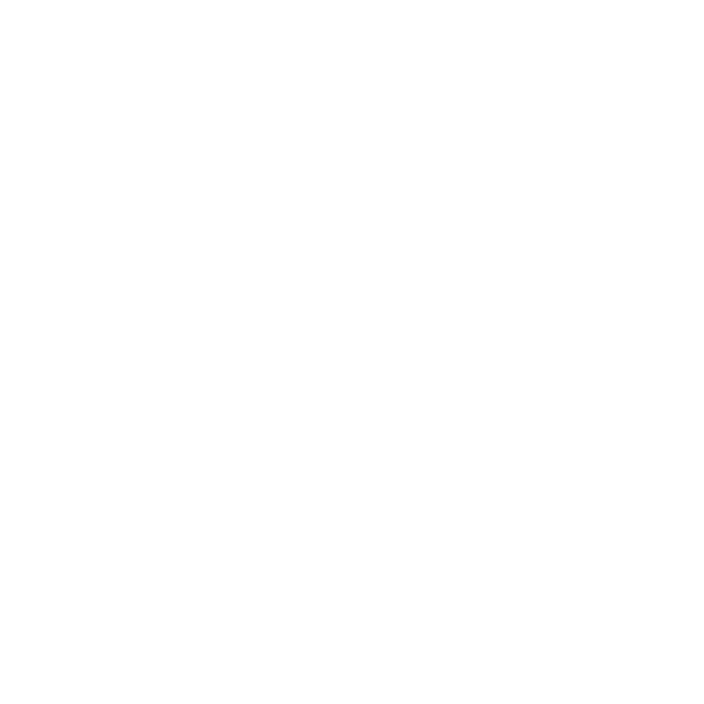 Outline drawing of a scallop shell with bold black and white contrast.