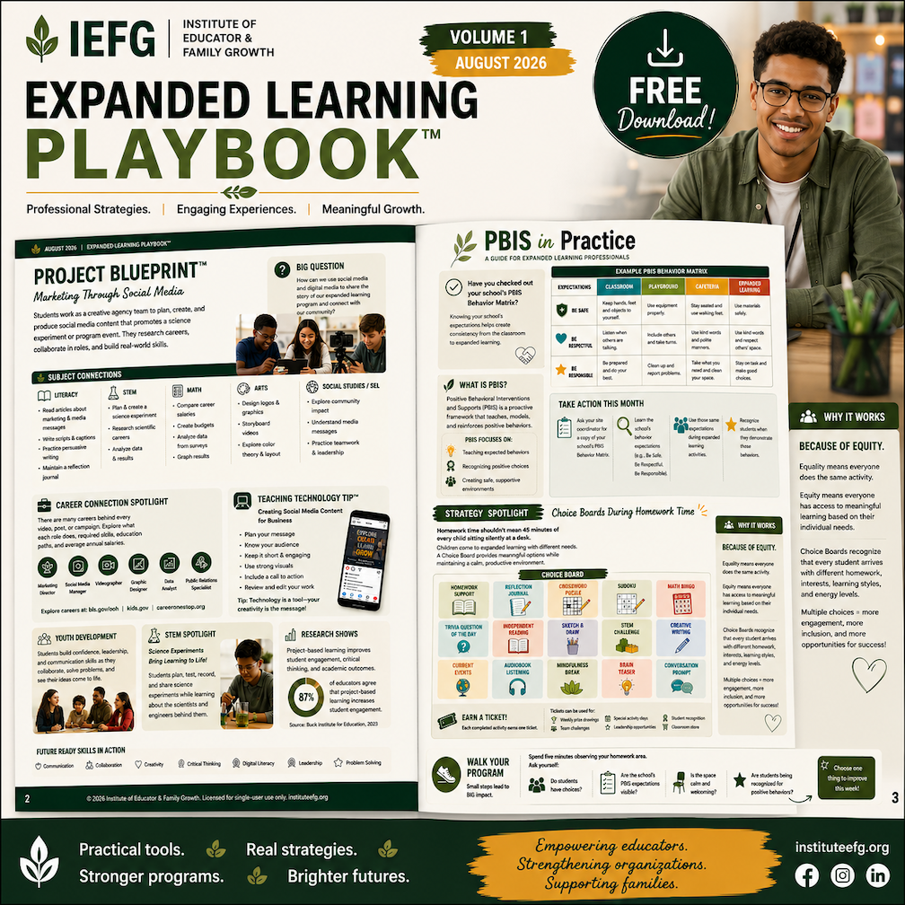 Expanded Learning Playbook™ – Volume 1 (August 2026)