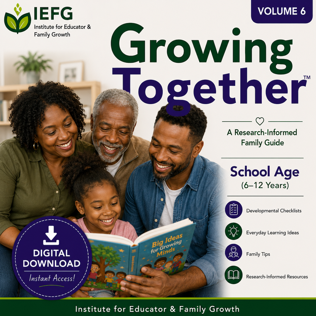 Growing Together™: Developmental Milestones Checklist – Volume 6 (School Age: Ages 6–12 Years)