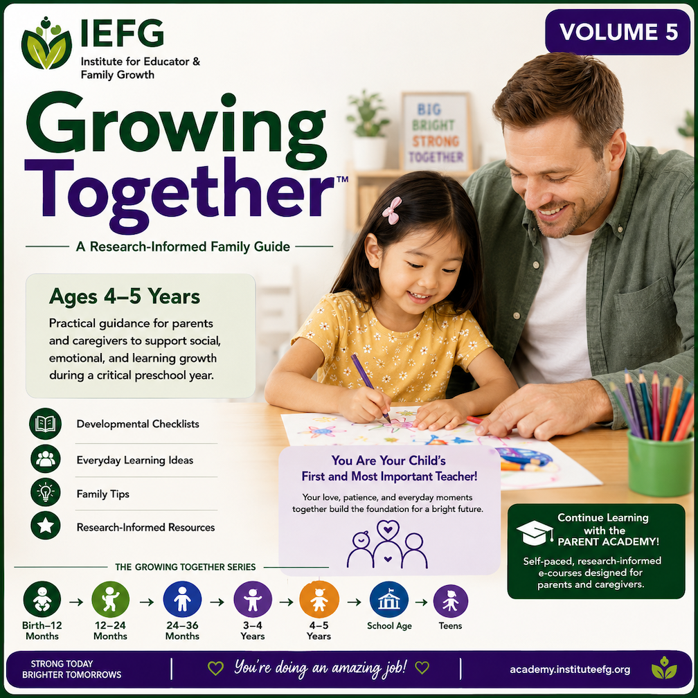 Growing Together™: Developmental Milestones Checklist – Volume 5 (Ages 4–5 Years)