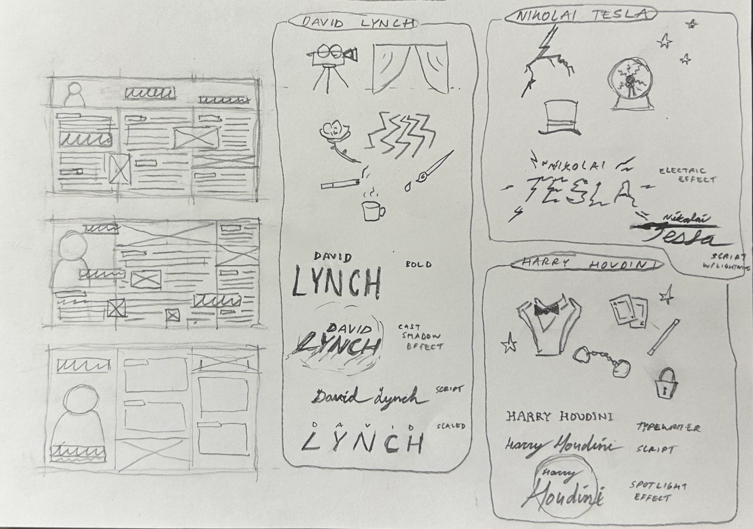Process Work - Concept Sketches