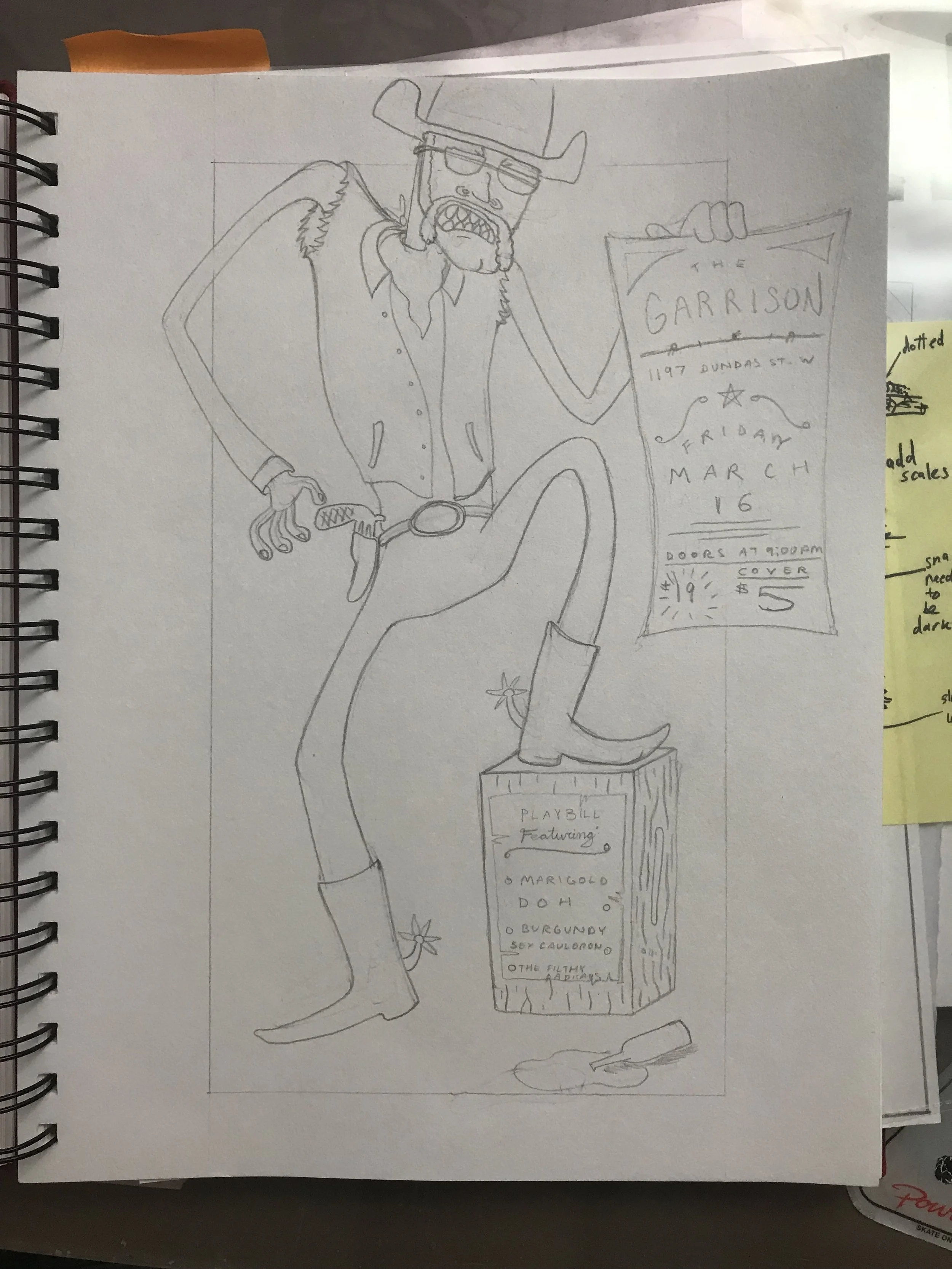 Concert Poster - Concept Sketch