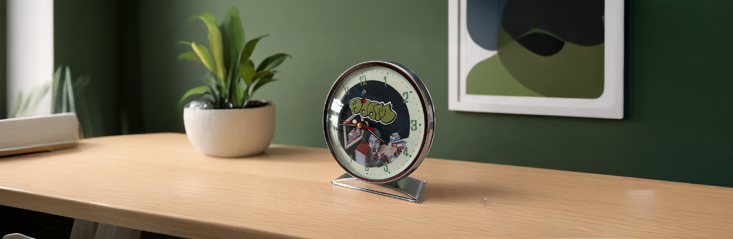 Digital - Custom "M.F. Doom" Clock Face - Mockup