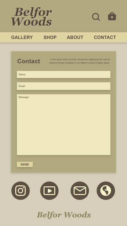 (Mobile) UI Design - Prototype - Contact