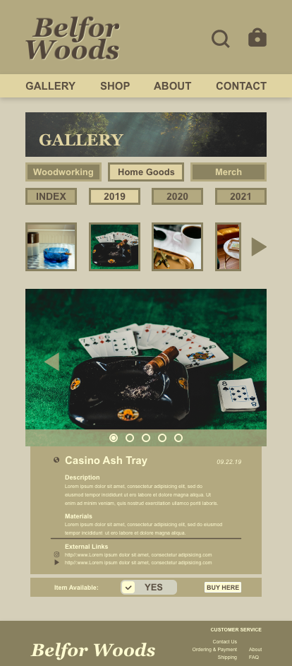 (Mobile) UI Design - Prototype - Gallery