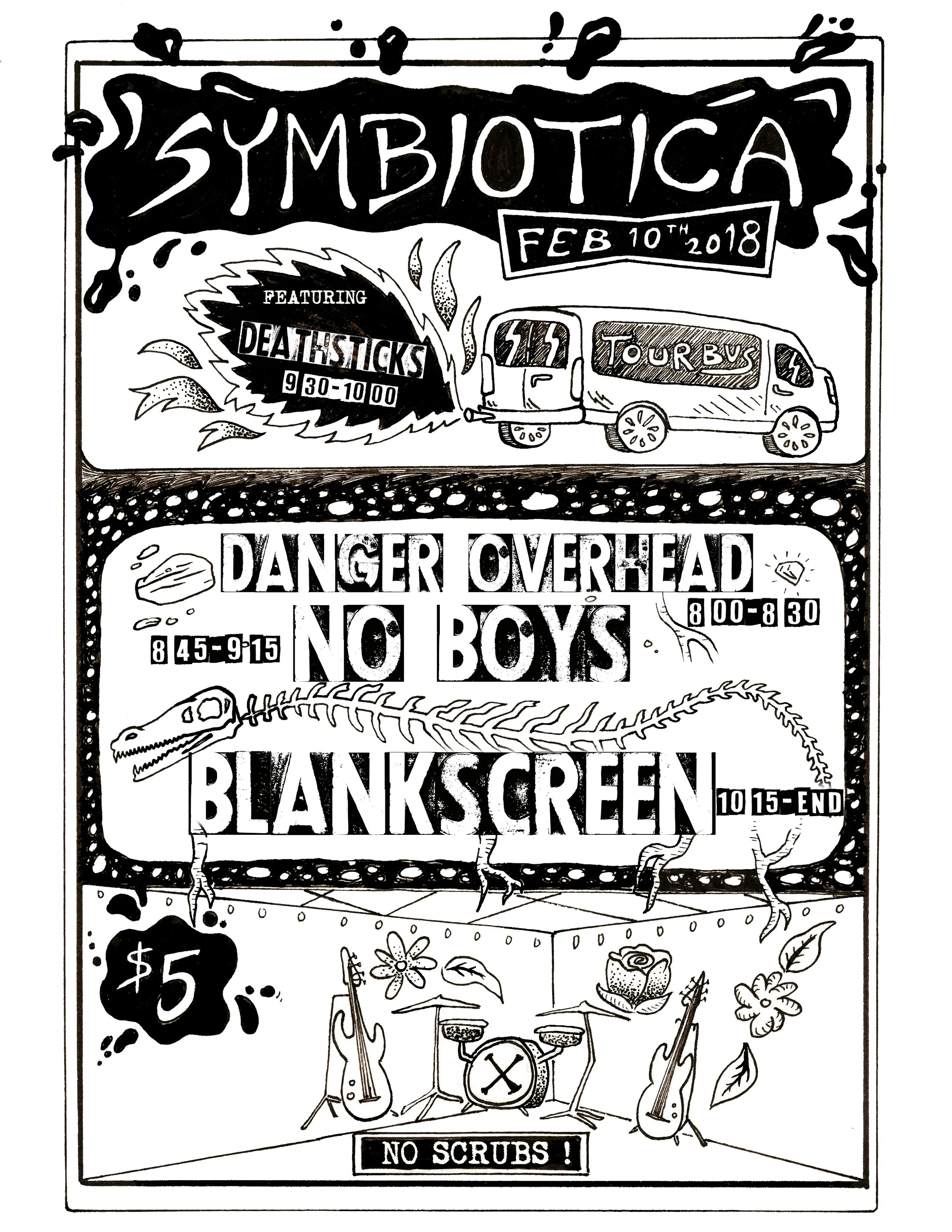 Concert Poster - Outline + Text (Iteration)