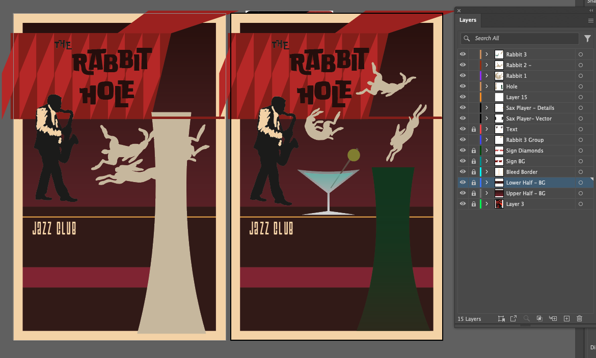 Digital - Process Work - Illustrator