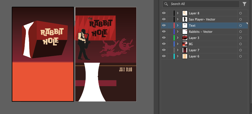 Digital - Process Work - Illustrator