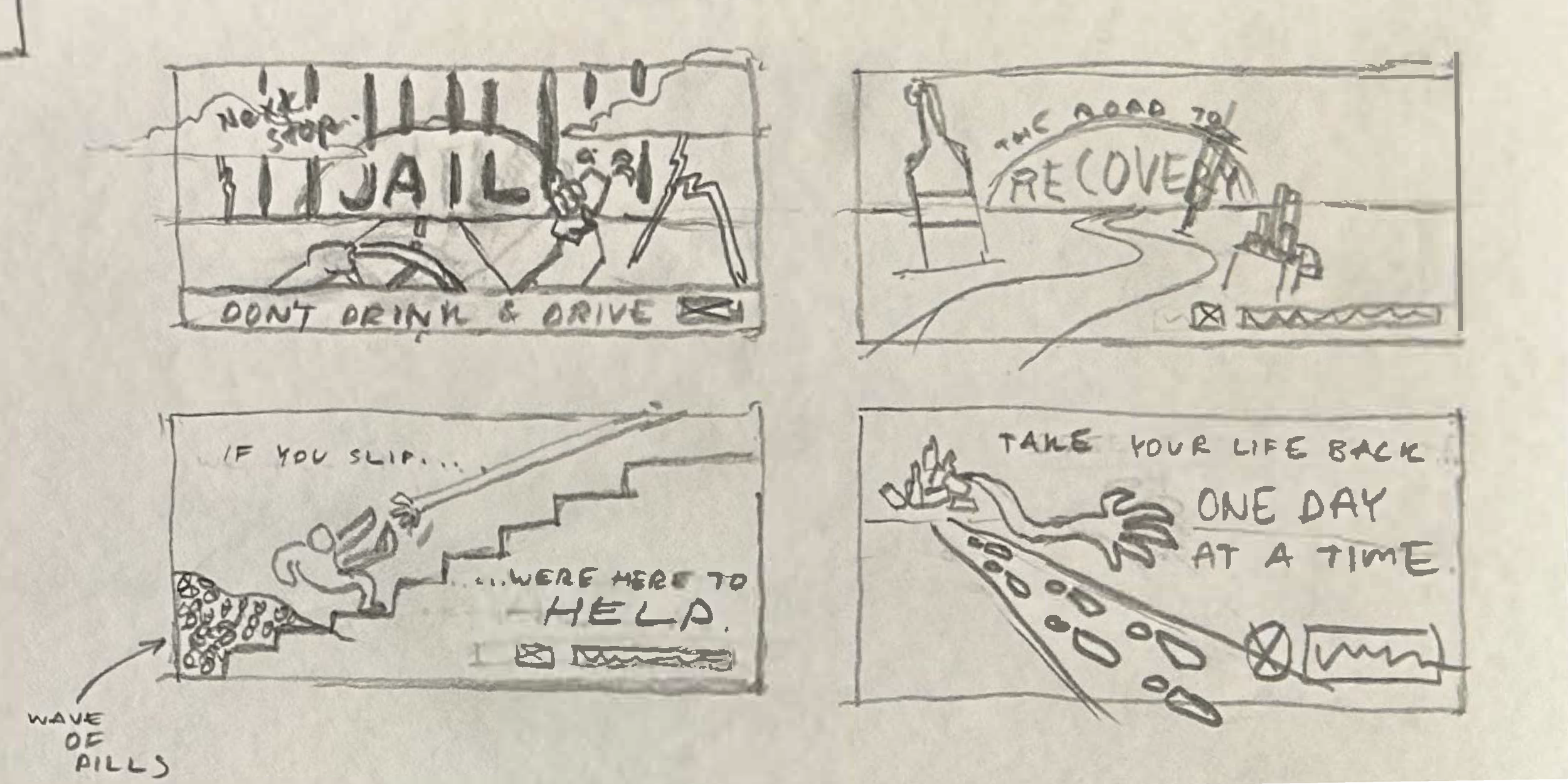 Process Work - Concepts / Thumbnail Sketches