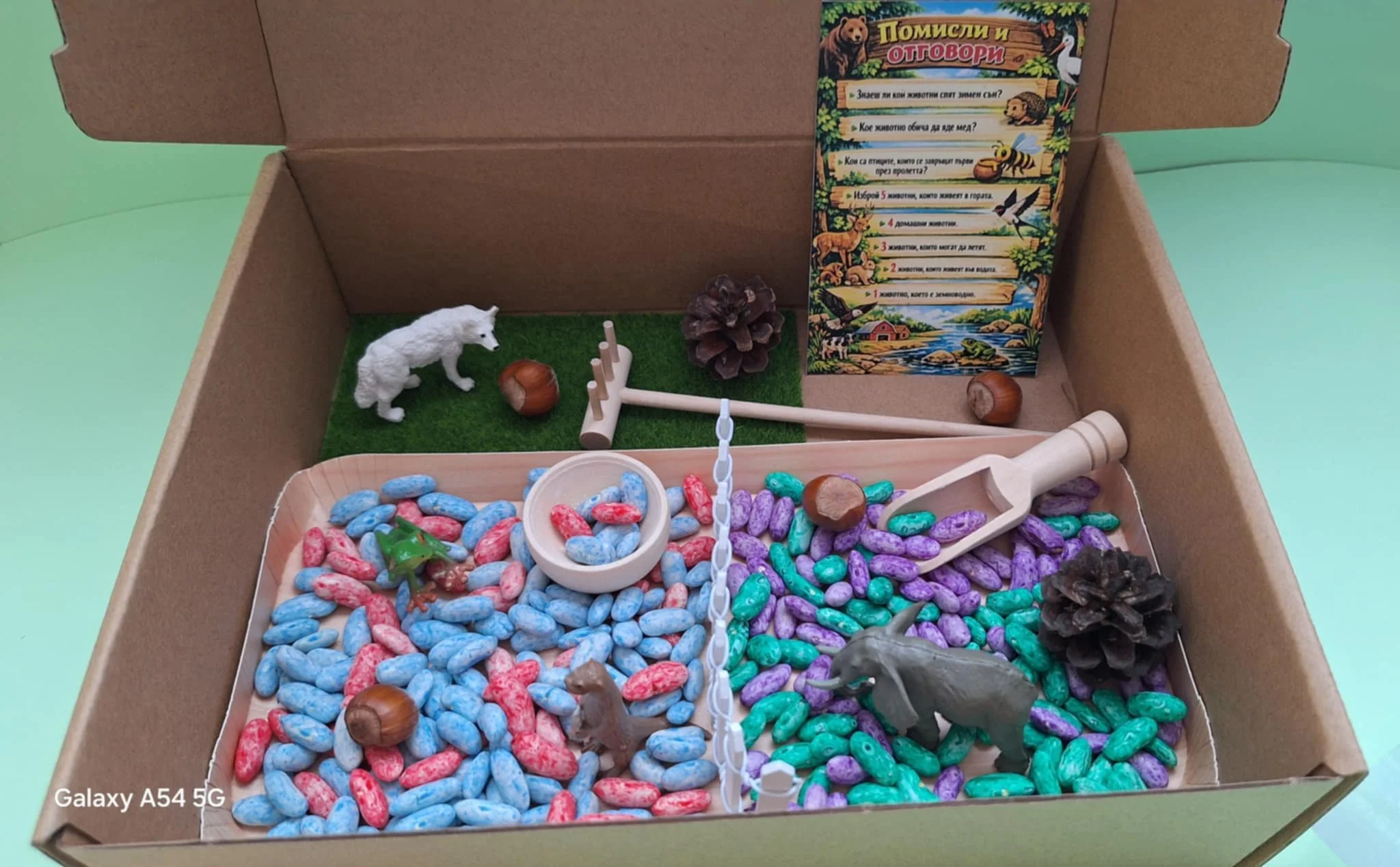 Образователна сензорна кутия ,,Животните и децата