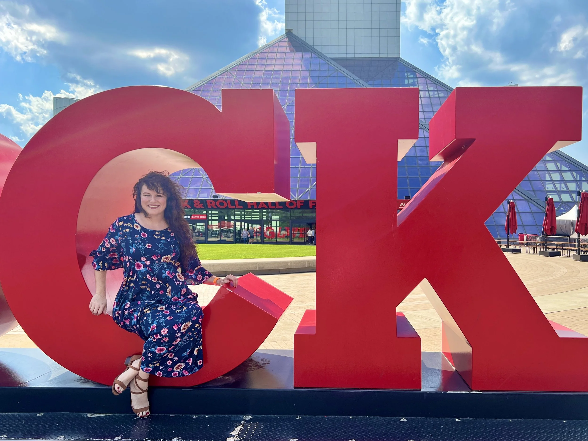 Katie Pinder Brown at the Rock & Roll Hall of Fame