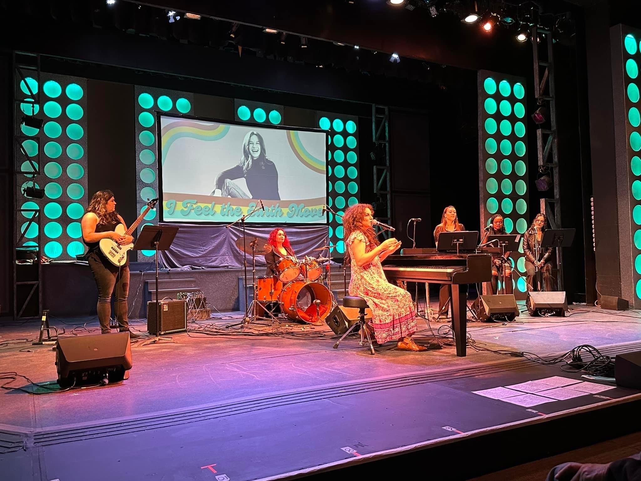 Natural Woman band in action