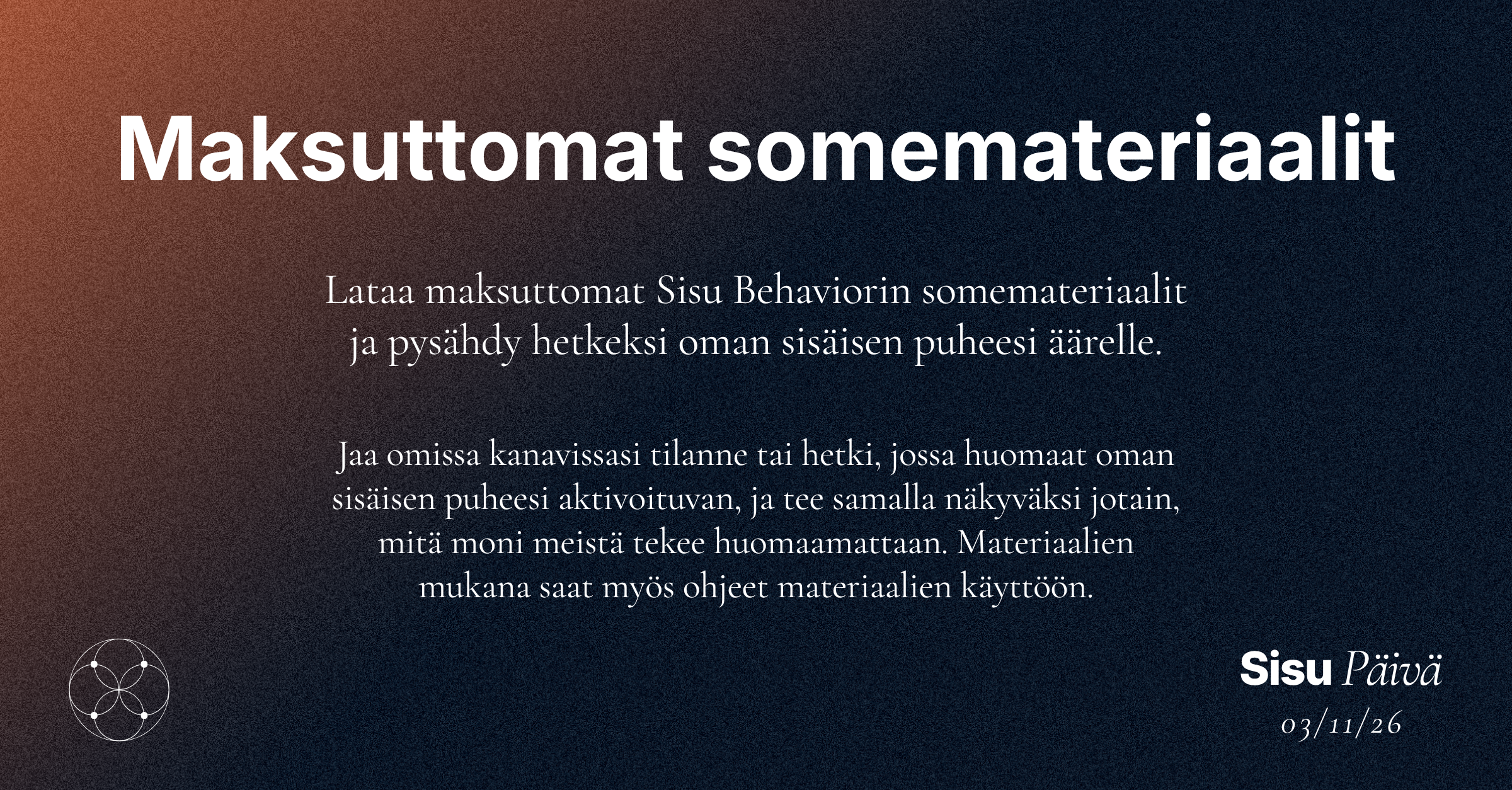 Lopeta itsesi kiusaaminen: jaettavat somemateriaalit