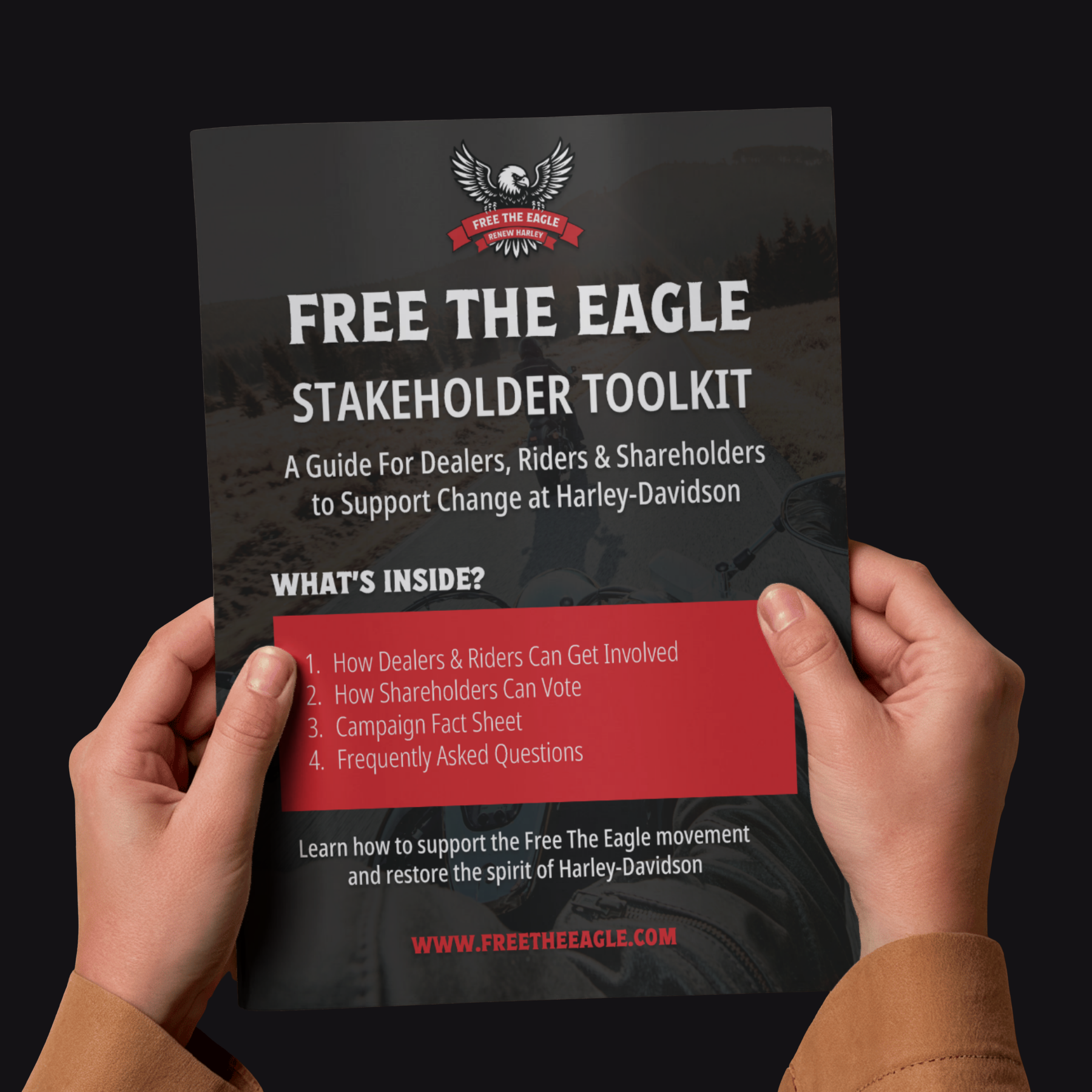 Downloadable packet with information on the campaign