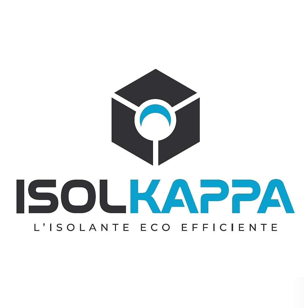 Logo di IsolKappa con testo 'L'isolante eco efficiente'.