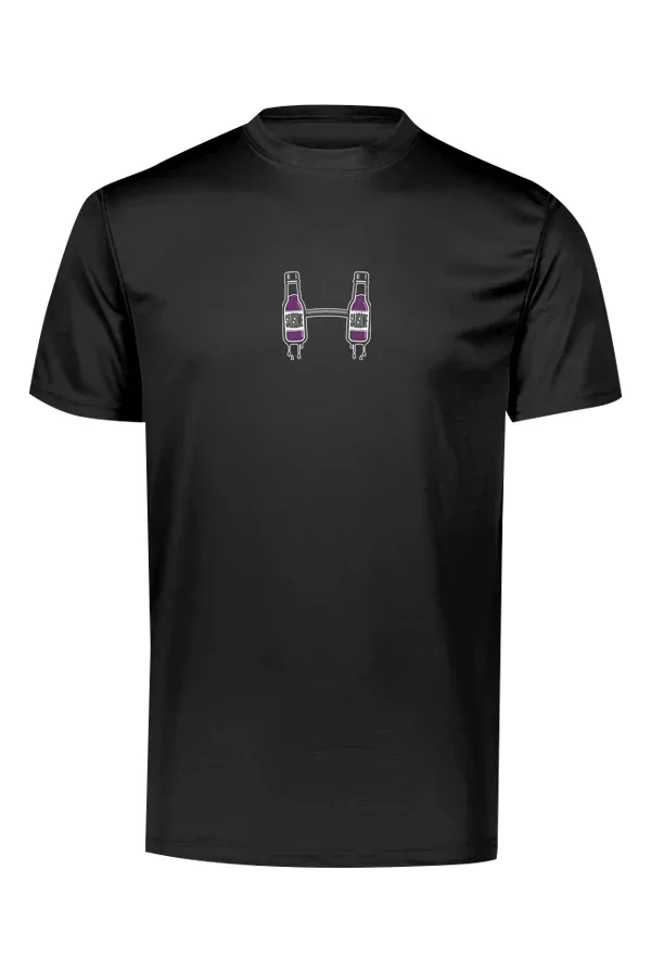 Barbell Logo Compression Tee (Black)