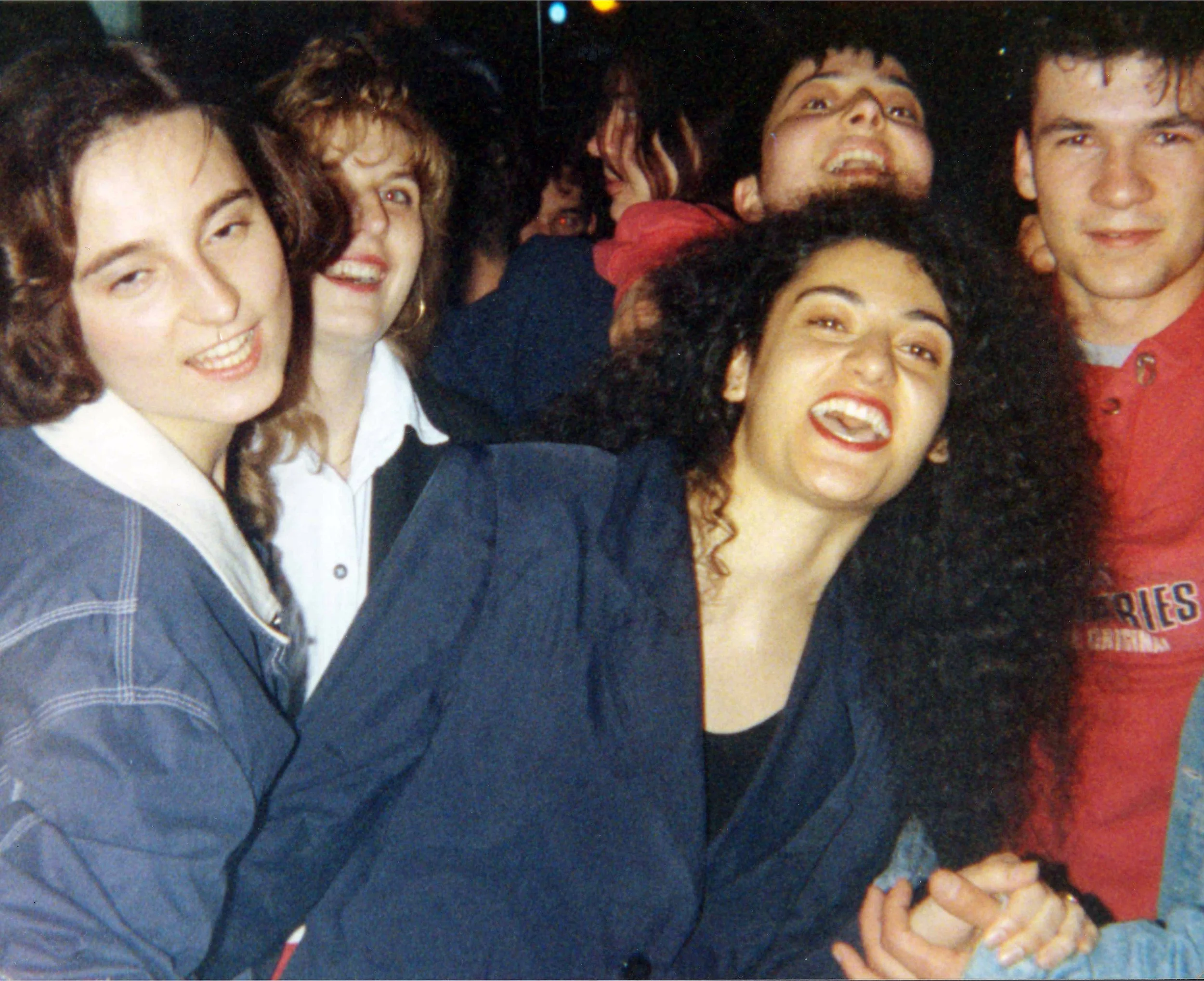 Stasha with friends in Slovenia.