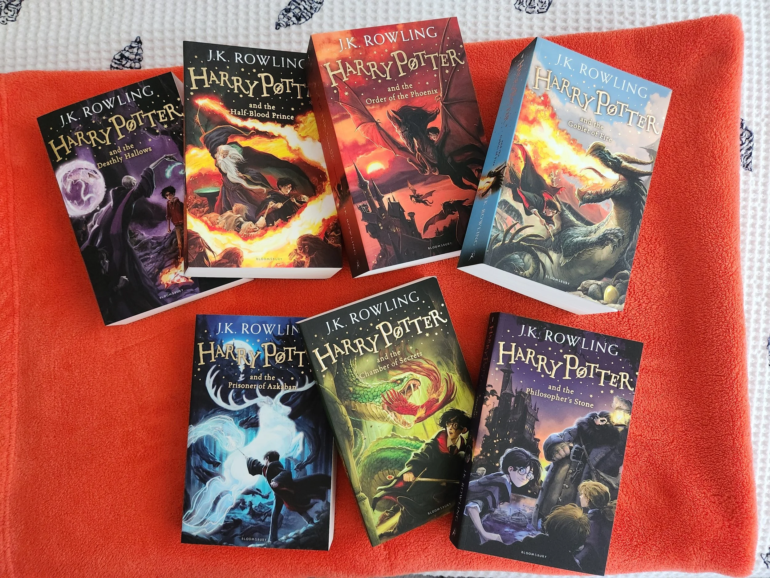 Covers of all seven books