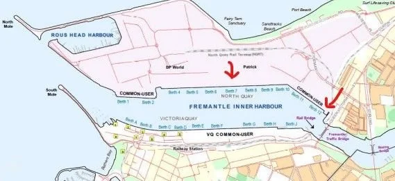 Fremantle Ports: Upcoming Berth Maintenance in the Inner Harbour