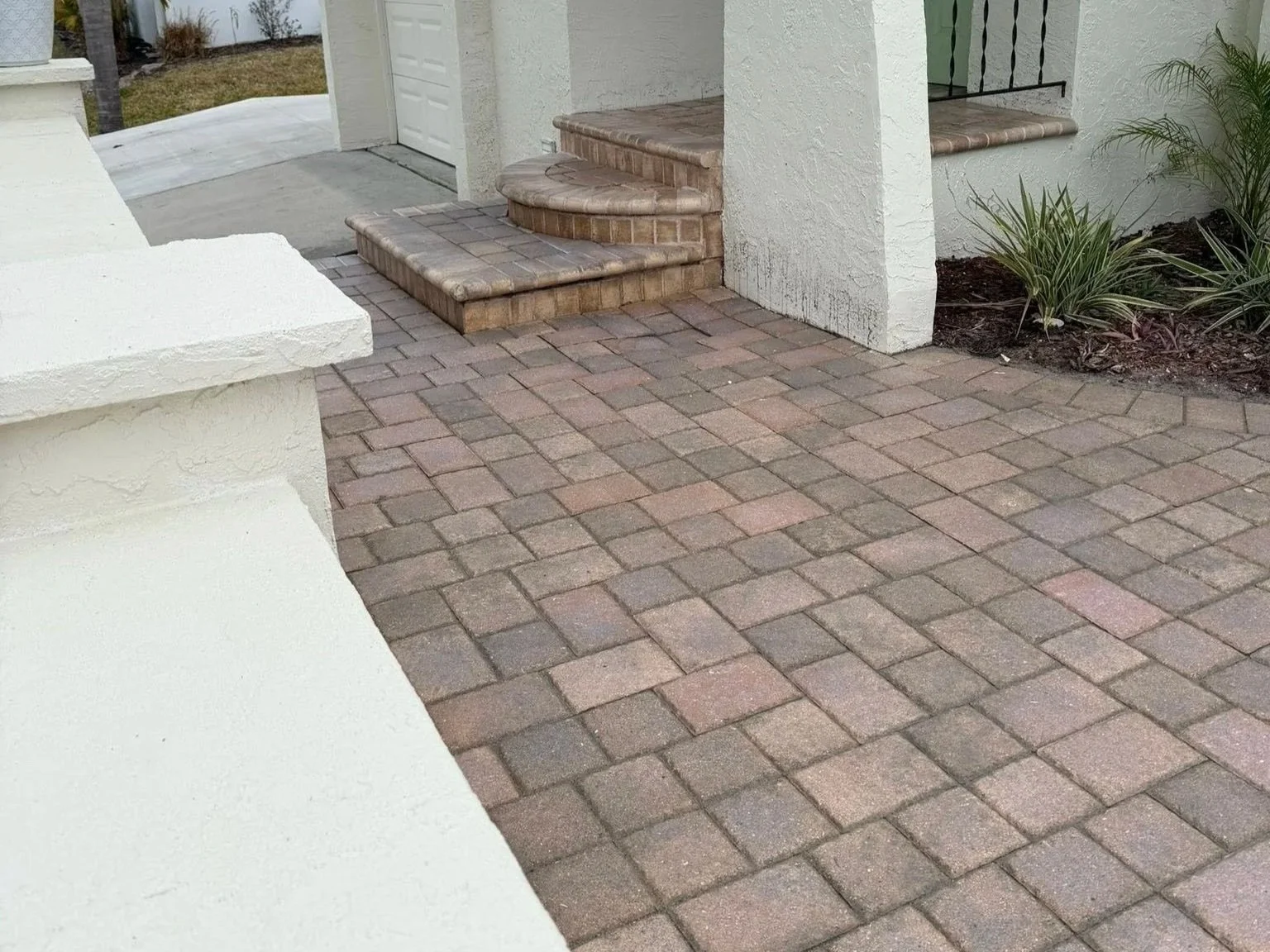 Pressure Wash & Paver Seal | Before