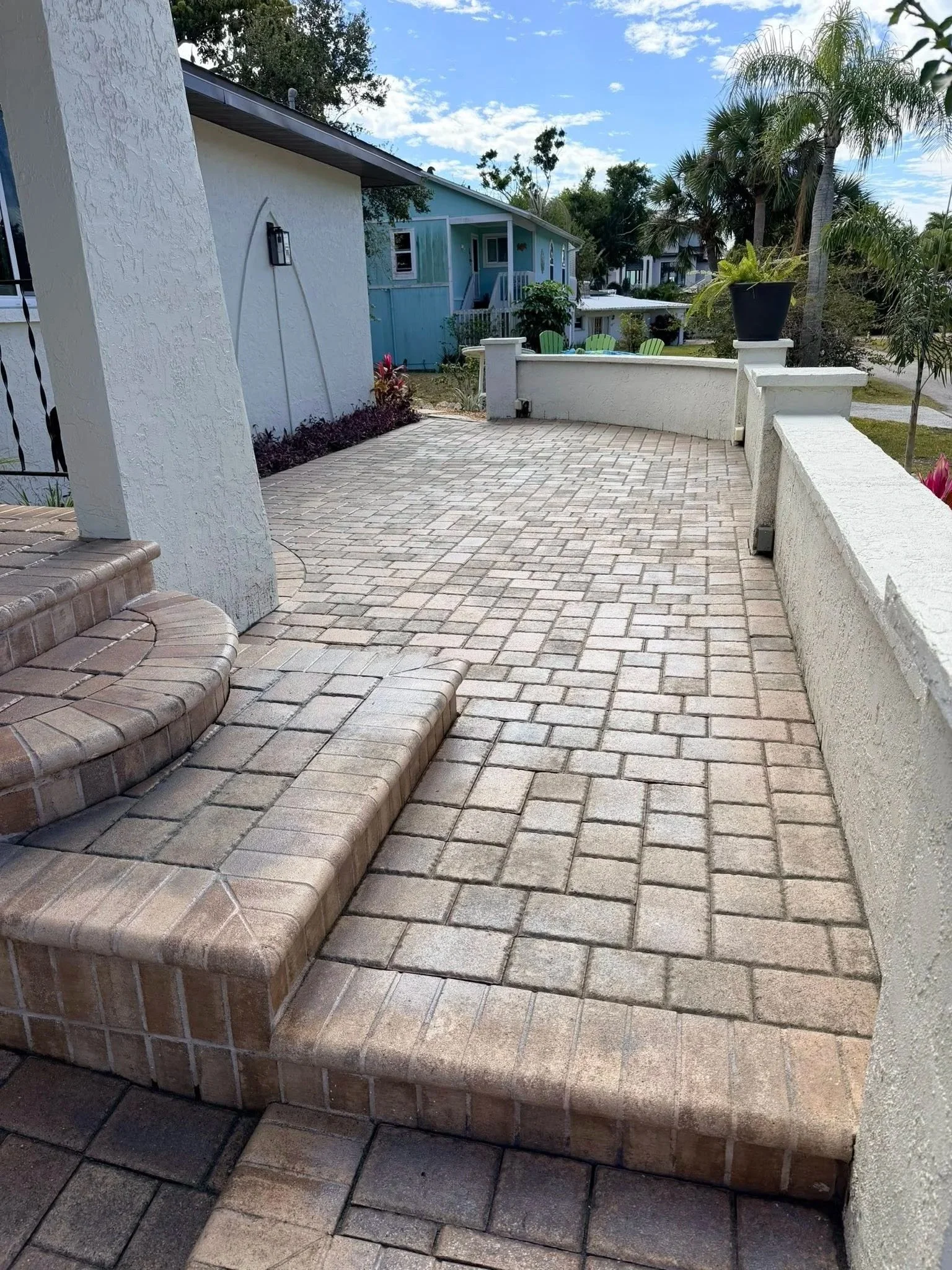 Pressure Wash & Paver Seal | After